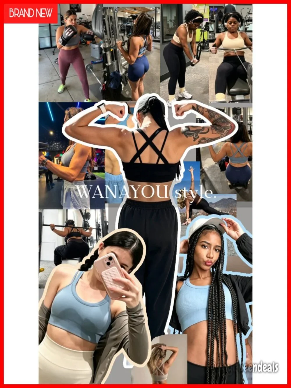 High Support Sports Bra Cross Back Workout Running Yoga Bra with Removable Pads